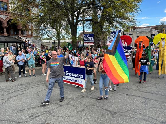 Jim at a pride parade