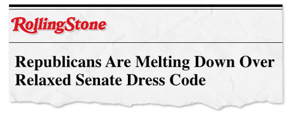 Rolling Stone: Republicans Are Melting Down Over Relaxed Senate Dress Code